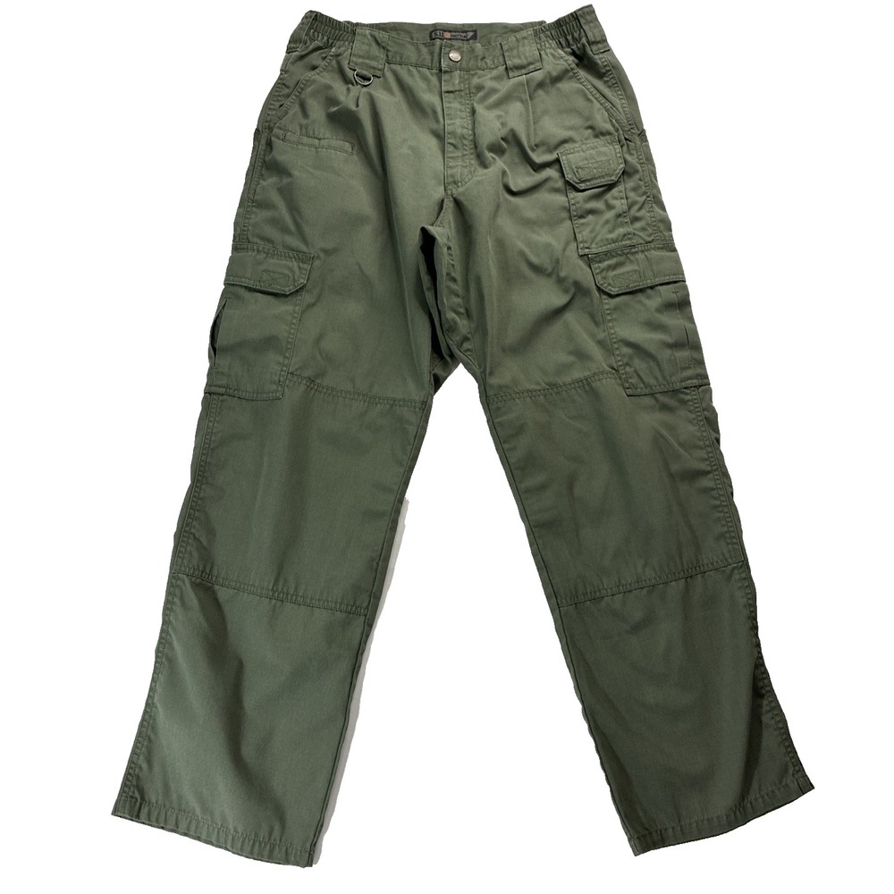 5.11 Tactical Taclite Pro Pants Green Ripstop Cargo Mens 30x29